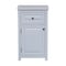Alaterre Furniture Dorset Bathroom Storage Tower with Open Upper Shelves, Lower Cabinet and Drawer ANVA7678WH - alternate 5